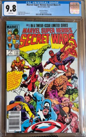 Marvel Super Heroes Secret Wars #1 9.8 CGC NEWSSTAND! KEY: 1st cameo app of the Beyonder