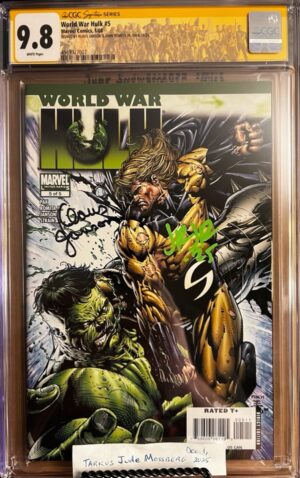 World War Hulk #5 9.8 CGC SS 2X Signed by John Romita Jr. & Klaus Janson! Key: 1st app of Skaar!!