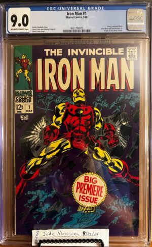 Iron Man #1 9.0 CGC KEY: 1st ongoing title series featuring Iron Man