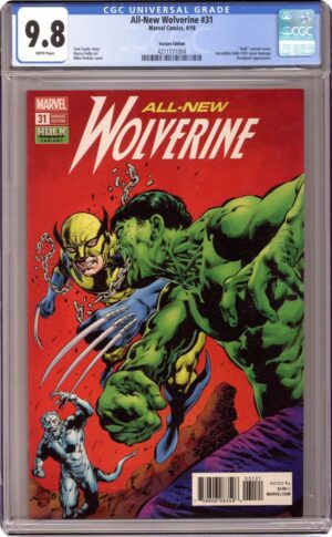 All-New Wolverine #31 9.8 CGC "Hulk" variant cover