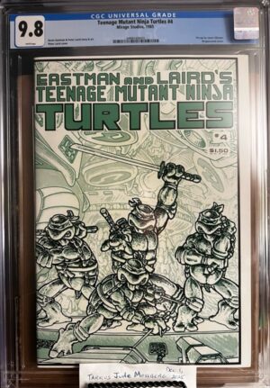 Teenage Mutant Ninja Turtles #4 9.8 CGC KEY: Magazine Size Early issue!