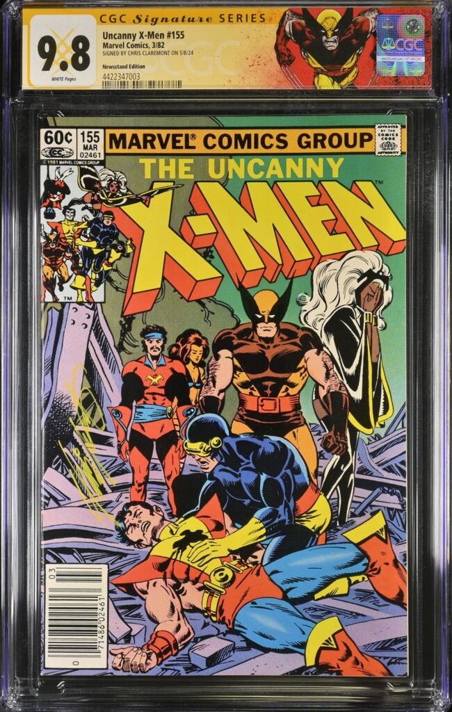 Uncanny X-Men #155 NEWSSTAND 9.8 CGC SS Signed by Chris Claremont! KEY: 1st team app of the Brood
