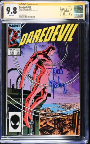Daredevil #241 9.8 CGC SS Signed by Todd McFarlane! KEY: Todd McFarlane inside art!