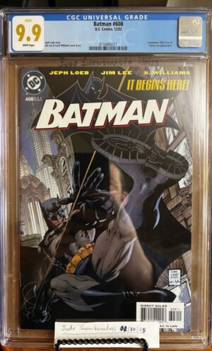 Batman #608 9.9 CGC! KEY: Cover art by Jim Lee/Census: Only 3 in the world!!!