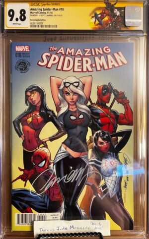 Amazing Spider-Man #18 9.8 CGC SS Signed by J. Scott Campbell! Decomixado!