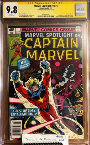 Marvel Spotlight #1 9.8 CGC SS Signed by Bob McLeod! KEY: Error Variant!