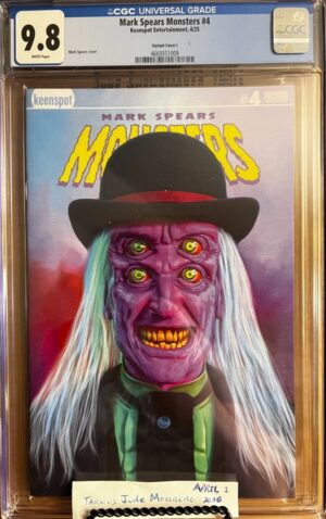 Mark Spears Monsters #4 9.8 CGC Variant I. KEY: Limited to 295 copies