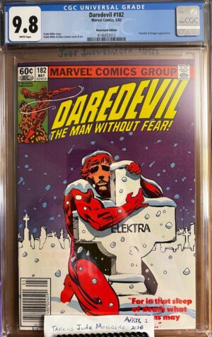 Daredevil #182 NEWSSTAND 9.8 CGC KEY: 1st app Punisher in Daredevil Series