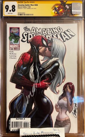 Amazing Spider-Man #606 9.8 CGC SS Signed by J. Scott Campbell!