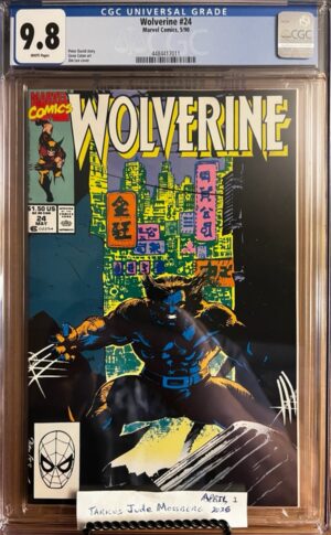 Wolverine #24 9.8 CGC KEY: Iconic cover art by Jim Lee