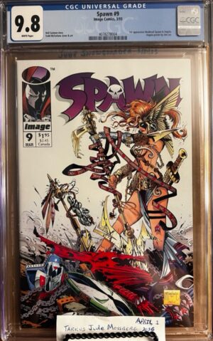 Spawn #9 9.8 CGC KEY: 1st app of Angela