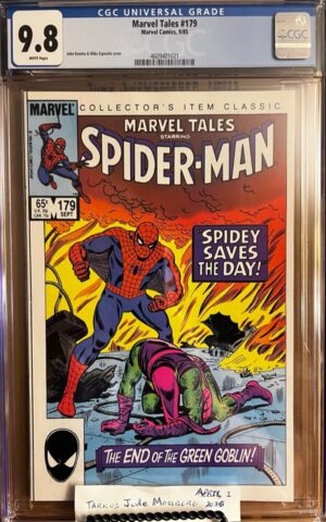 Marvel Tales #179 9.8 CGC KEY: Classic John Romita Sr. Senior cover of ASM #40