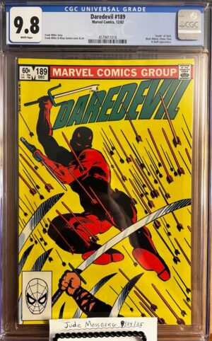 Daredevil #189 9.8 CGC KEY: Death of Stick