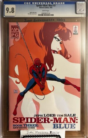 Spider-Man: Blue #3 9.8 CGC KEY: Retells ASM #40-#48 & #63