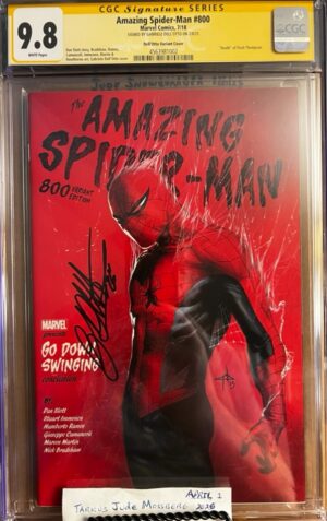 Amazing Spider-Man #800 9.8 CGC SS Signed by Gabriele Dell'Otto! KEY: Dell'Otto Variant (1:25)