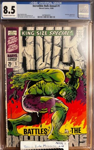 Incredible Hulk Annual #1 8.5 CGC KEY: Iconic cover art by Jim Steranko
