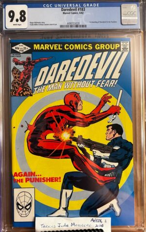 Daredevil #183 9.8 CGC! KEY: 1st battle of Daredevil versus the Punisher!