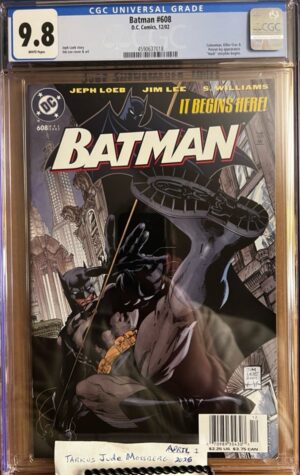 Batman #608 NEWSSTAND 9.8 CGC KEY: Rare 2002 NEWSSTAND!!!