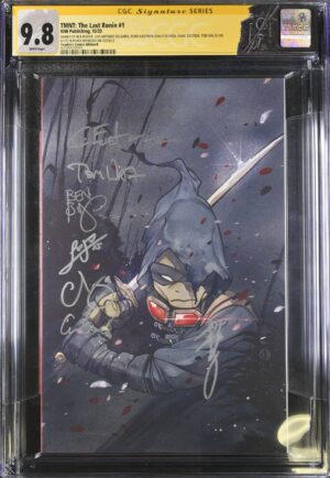 Teenage Mutant Ninja Turtles: The Last Ronin #1 9.8 CGC SS 7X Signed by Momoko, Eastman, Bishop, Delgado, Escorza, Escorza, & Walton! KEY: Virgin Cover Peach Momoko