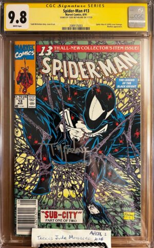 Spider-Man #13 Newsstand 9.8 CGC SS Signed by Todd McFarlane!