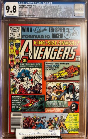 Avengers Annual #10 NEWSSTND 9.8 CGC KEY: 1st app of Rogue/1st cover of Mystique!