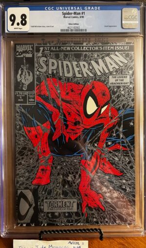 Spider-Man #1 Silver 9.8 CGC Bottom Cover Error Edition!