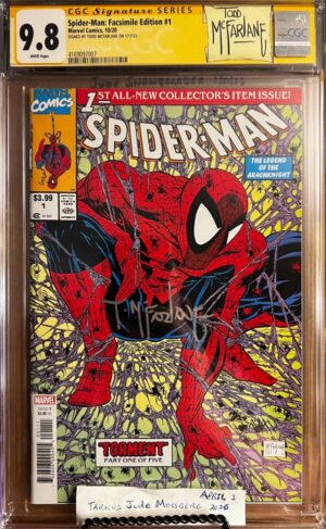 Spider-Man: Facsimile Edition #1 9.8 CGC SS Signed by Todd McFarlane!
