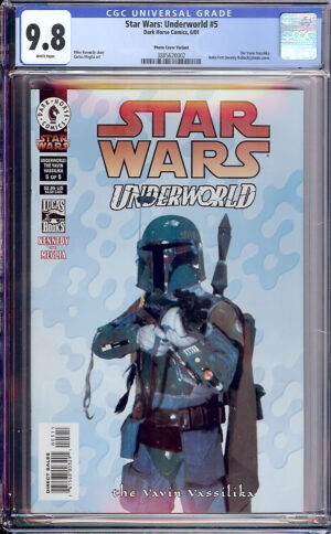 Star Wars: Underworld #5 9.8 CGC KEY: Mandalorian/Boba Fett (Jeremy Bulloch) photo cover