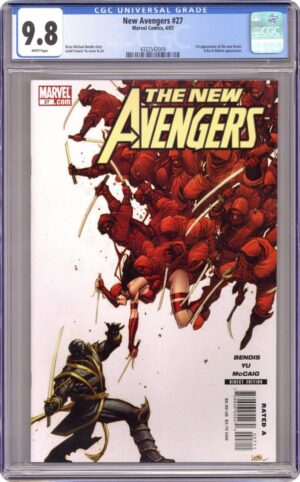 New Avengers #27 9.8 CGC KEY: 1st app of the second Ronin (Barton)
