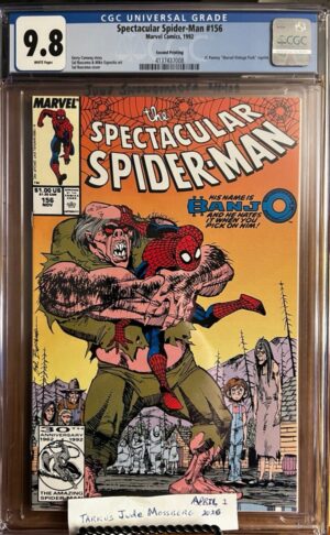 Spectacular Spider-Man #156 9.8 CGC KEY: 1992 JC Penney "Marvel Vintage Pack" reprint