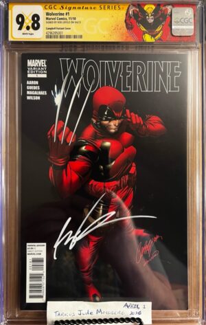 Wolverine #1 9.8 CGC SS Signed by Rob Liefeld! KEY: 2010 J. Scott Campbell!