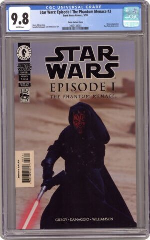 Star Wars: Episode I the Phantom Menace #3 9.8 CGC KEY: 1st cover app of Darth Maul