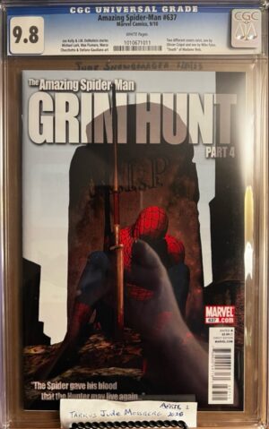 Amazing Spider-Man #637 9.8 CGC KEY: Variant cover art by Mike Fyles