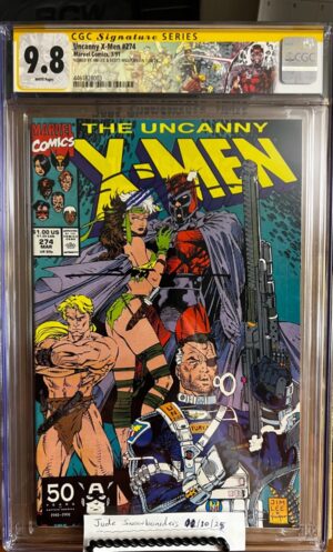 Uncanny X-Men #274 9.8 CGC SS Signed by Jim Lee & Scott Williams! KEY: 1st cover app of Rogue in her Savage Land design