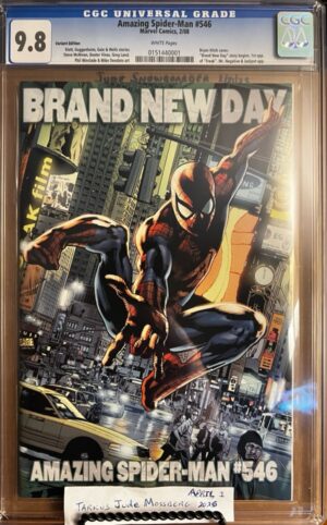 Amazing Spider-Man #546 9.8 CGC! KEY: Hitch Variant 1/20: 1st app. of Freak & Bill Hollister