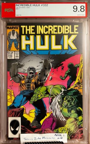Incredible Hulk #332 9.8 PSA KEY: Todd McFarlane inside art