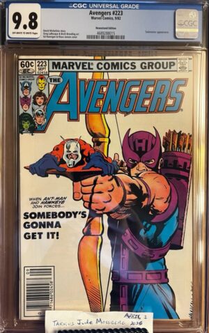 AVENGERS #223 NEWSSTAND 9.8 CGC KEY: Iconic cover art by Ed Hannigan