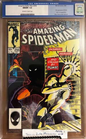 Amazing Spider-Man #256 9.8 CGC KEY: 1st app of Puma
