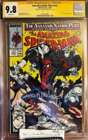AMAZING SPIDER-MAN #322 9.8 CGC SS Signed by Todd McFarlane KEY: Todd McFarlane Cover