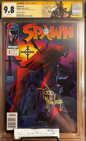 Spawn #2 Newsstand 9.8 CGC SS Signed by Todd McFarlane
