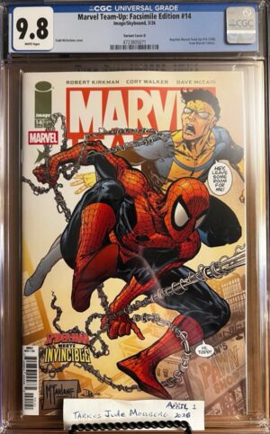 Marvel Team-Up: Facsimile Edition #14 9.8 CGC KEY: Variant Cover D by Todd McFarlane