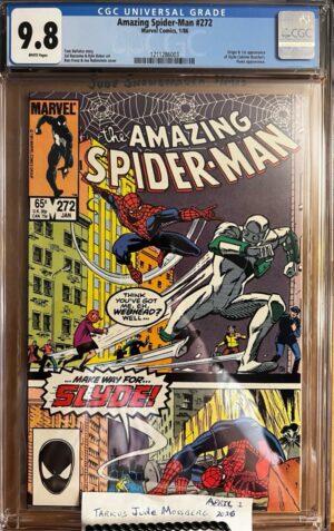 Amazing Spider-Man #272 9.8 CGC KEY: Origin & 1st appof Slyde