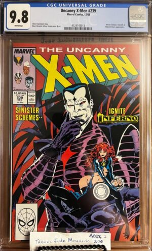 Uncanny X-Men #239 9.8 CGC KEY: 1st cover & 2nd app of Mr. Sinister