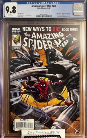 Amazing Spider-Man #570 9.8 CGC KEY: 1st full app of Anti-Venom!