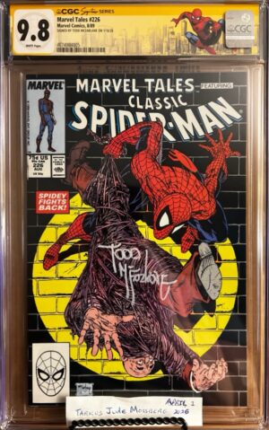 Marvel Tales #226 9.8 CGC SS Signed by Todd McFarlane! KEY: Todd McFarlane cover