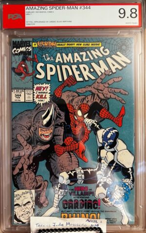 Amazing Spider-Man #344 9.8 PSA KEY: 1st app of Cletus Kasady, later becomes Carnage