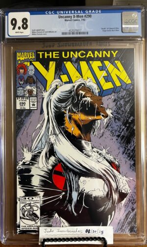 Uncanny X-Men #290 9.8 CGC KEY: Classic Storm Money Shot cover