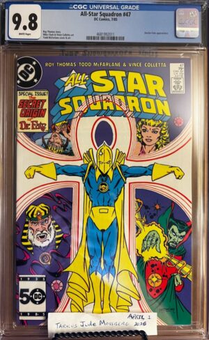 ALL-STAR SQUADRON #47 9.8 CGC KEY: McFarlane Cover/Origin of Dr. Fate