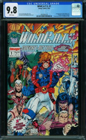 WildC.A.T.s #1 9.8 CGC Key: 1st team app of WildC.A.T.S