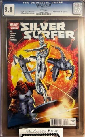 Silver Surfer #4 9.8 CGC KEY: HTF/Rare Lee Weeks cover